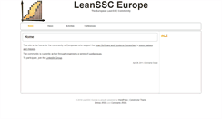 Desktop Screenshot of europe.leanssc.org